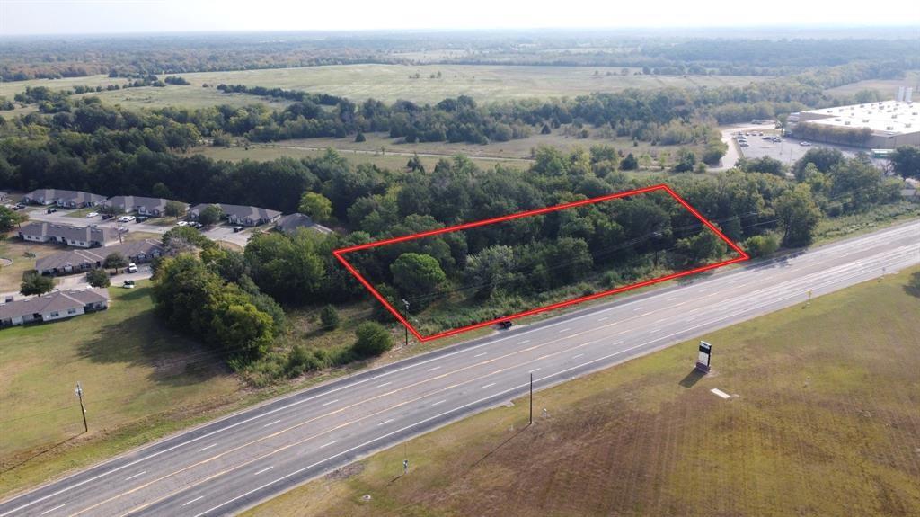 Aerial view with a rural view