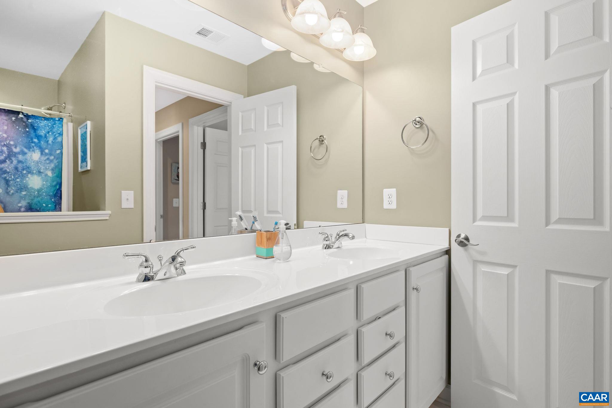 212 Wexford Ridge Road Ruckersville, VA 22968 - Photo 52 of 73 a bathroom with a sink double vanity and a mirror