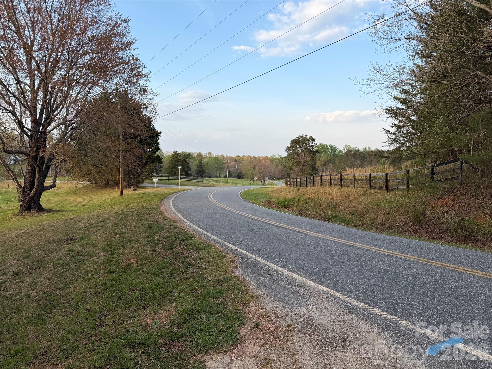 201 Blue Mountain Lane, Unit 1 Tryon, NC 28782 - Photo 7 of 9 a view of dirt yard with large trees