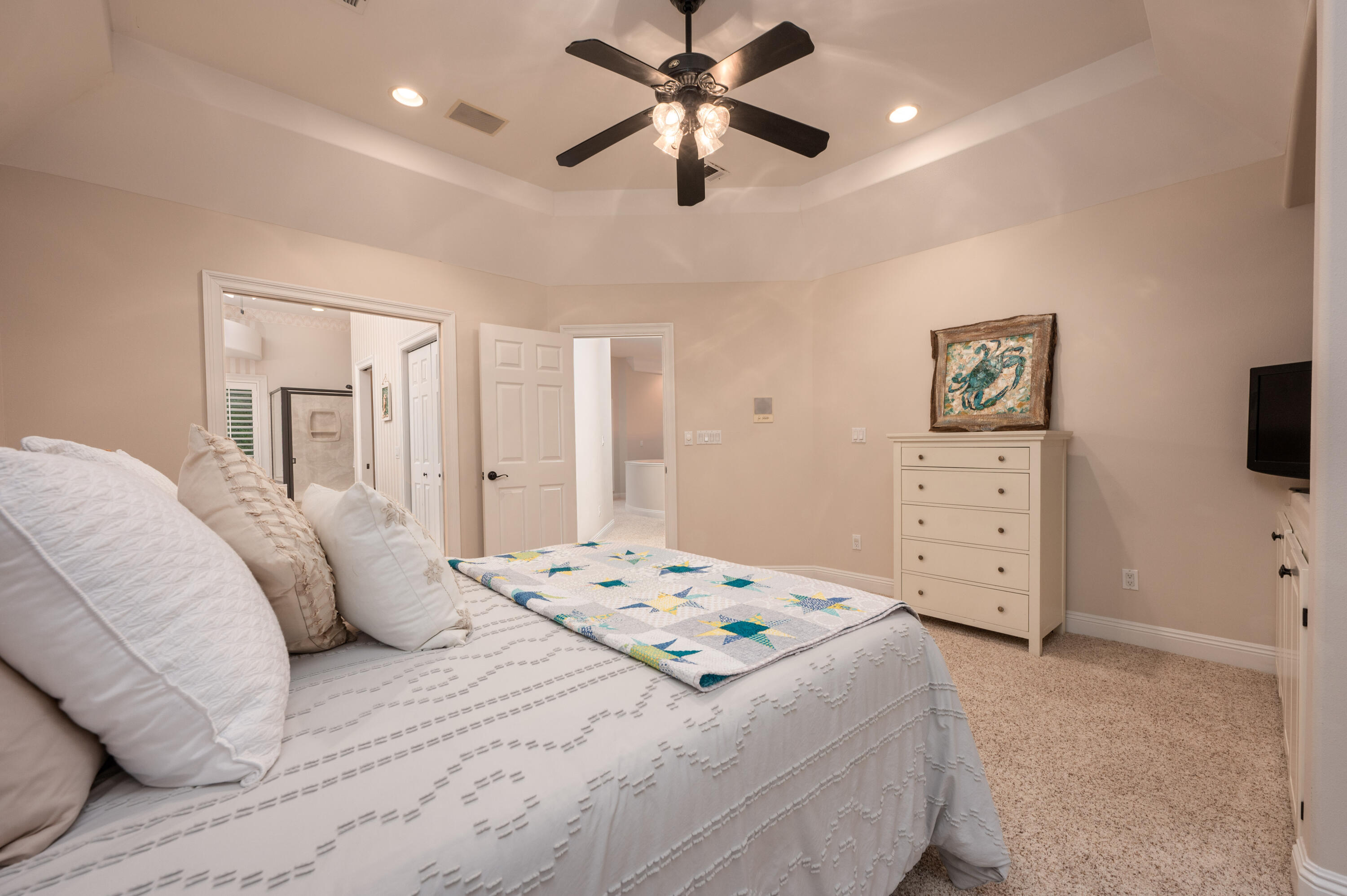 1325 Windrush Cove Niceville, FL 32578 - Photo 47 of 70 a bedroom with a bed and a tv