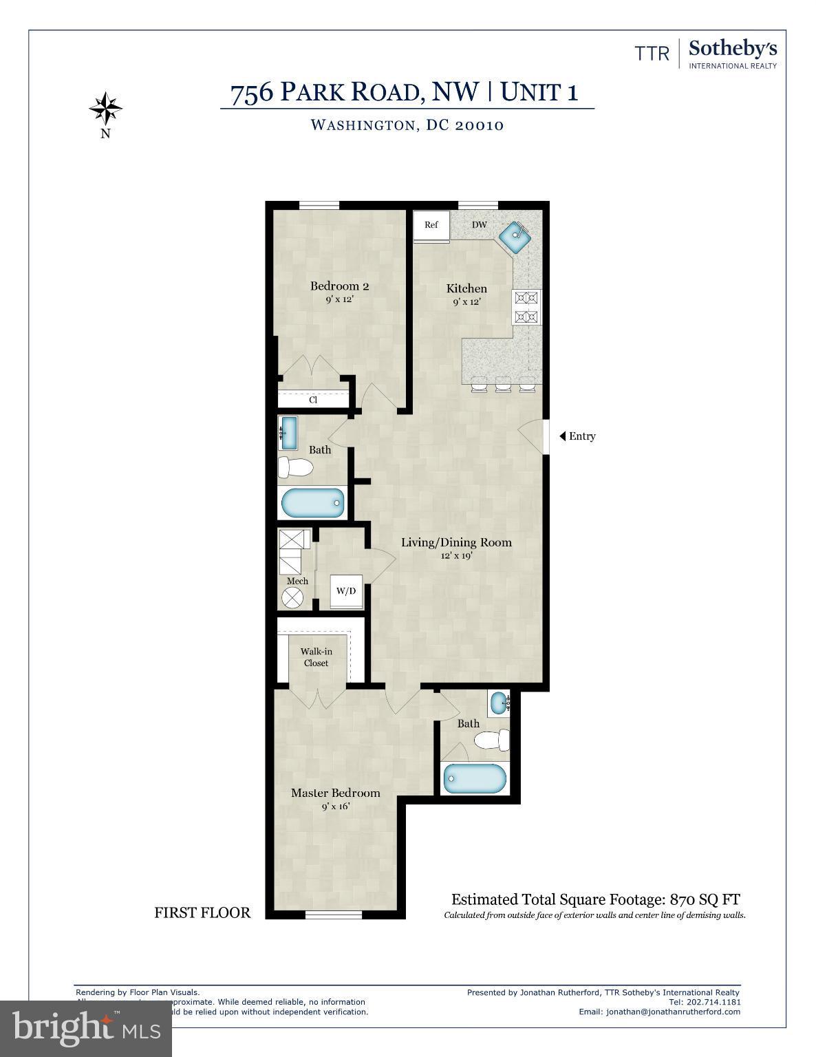 756 Park Road Northwest, Unit 1 Washington, DC 20010 - Photo 27 of 27 Floor Plans