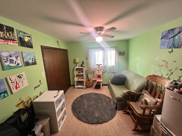 48 South Country Squire Road Palos Heights, IL 60463 - Photo 17 of 23 a bedroom with furniture and a chandelier fan