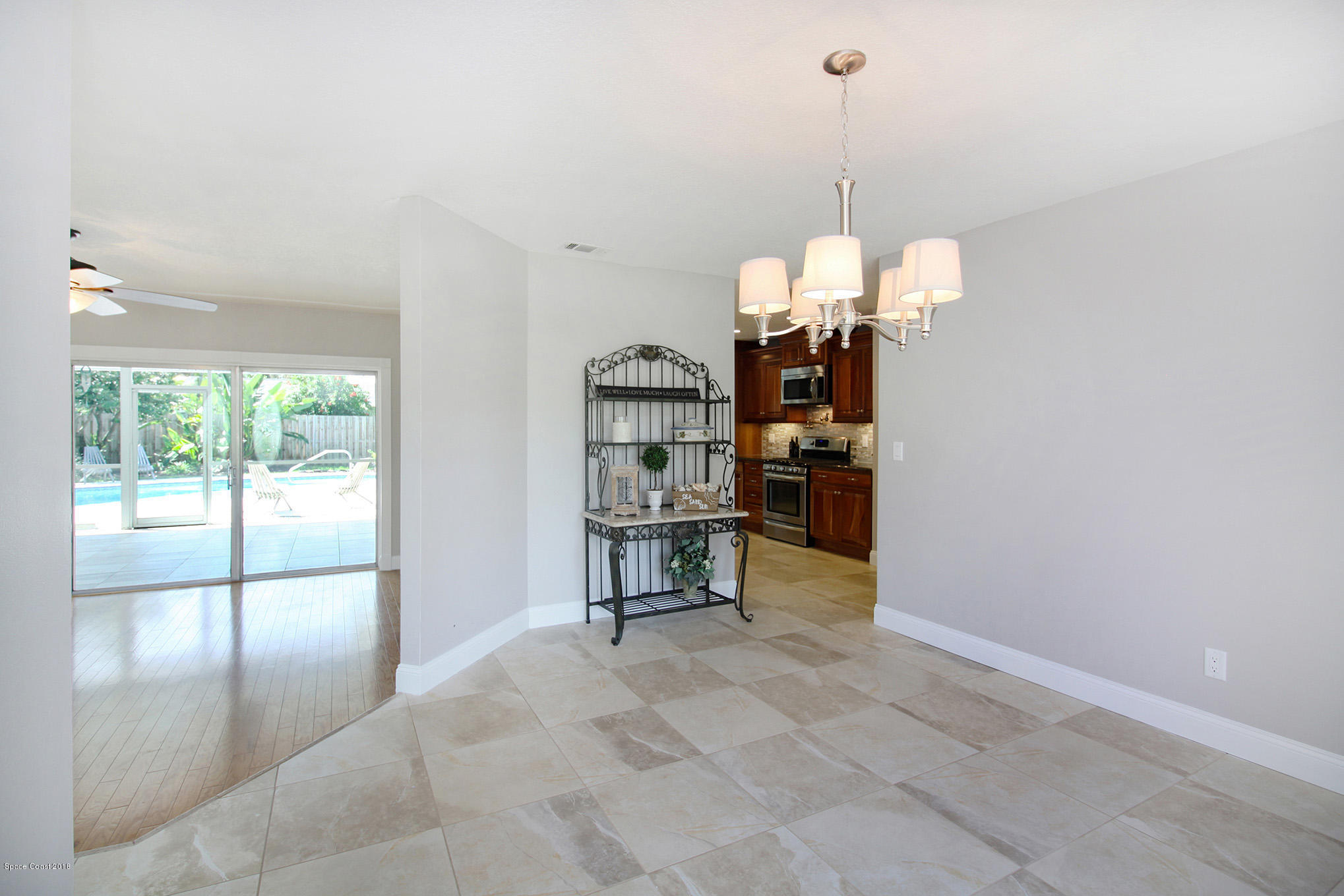 469 Winchester Road Satellite Beach, FL 32937 - Photo 8 of 40 Dining Room to Kitchen