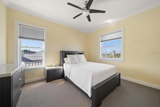 a view of a balcony with lake view