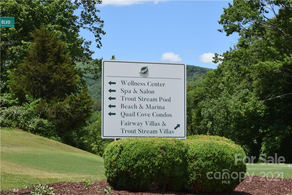 8 High Rd Court Lake Lure, NC 28746 - Photo 13 of 22 a sign on the side of the road