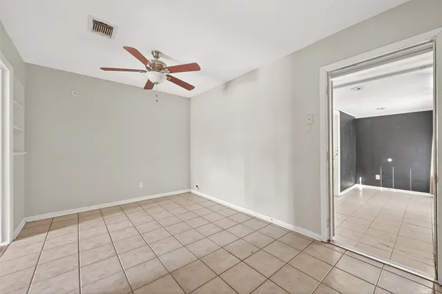 a view of an empty room