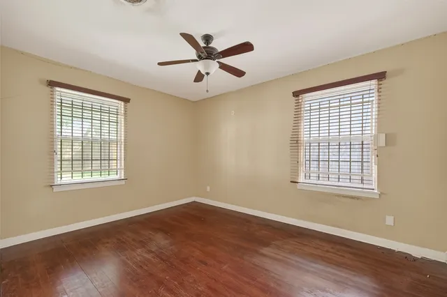 wooden floor in an empty room