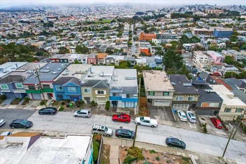 an aerial view of city