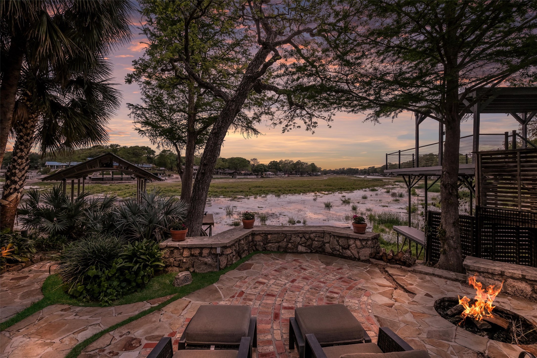 1807 Terminal Loop Road McQueeney, TX 78123 - Photo 22 of 32 View of patio / terrace with an outdoor fire pit
