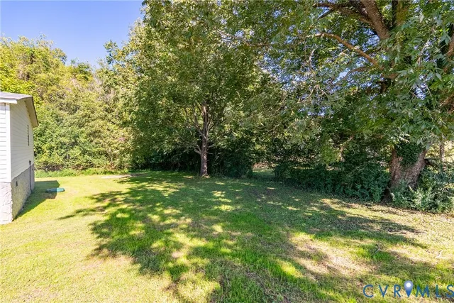 a view of yard with green space