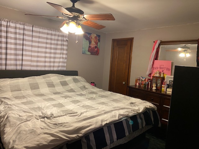 4373 East 250th Road Mendota, IL 61342 - Photo 8 of 26 a bedroom with a bed and a chandelier