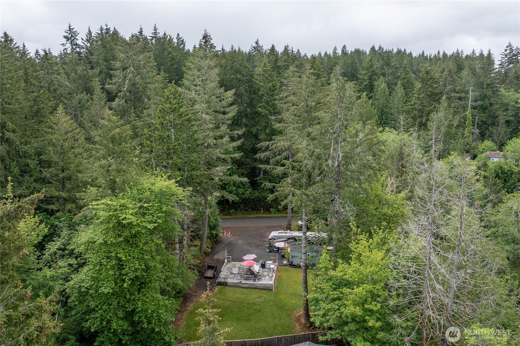 151 East Hillside Drive Belfair, WA 98528 - Photo 11 of 24 an aerial view of a house with a yard