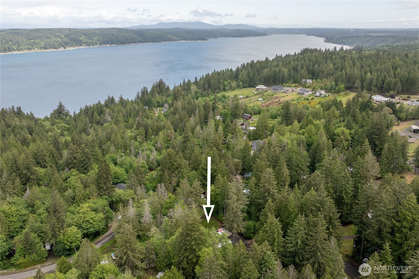 151 East Hillside Drive Belfair, WA 98528 - Photo 2 of 24 a view of a lake from a yard