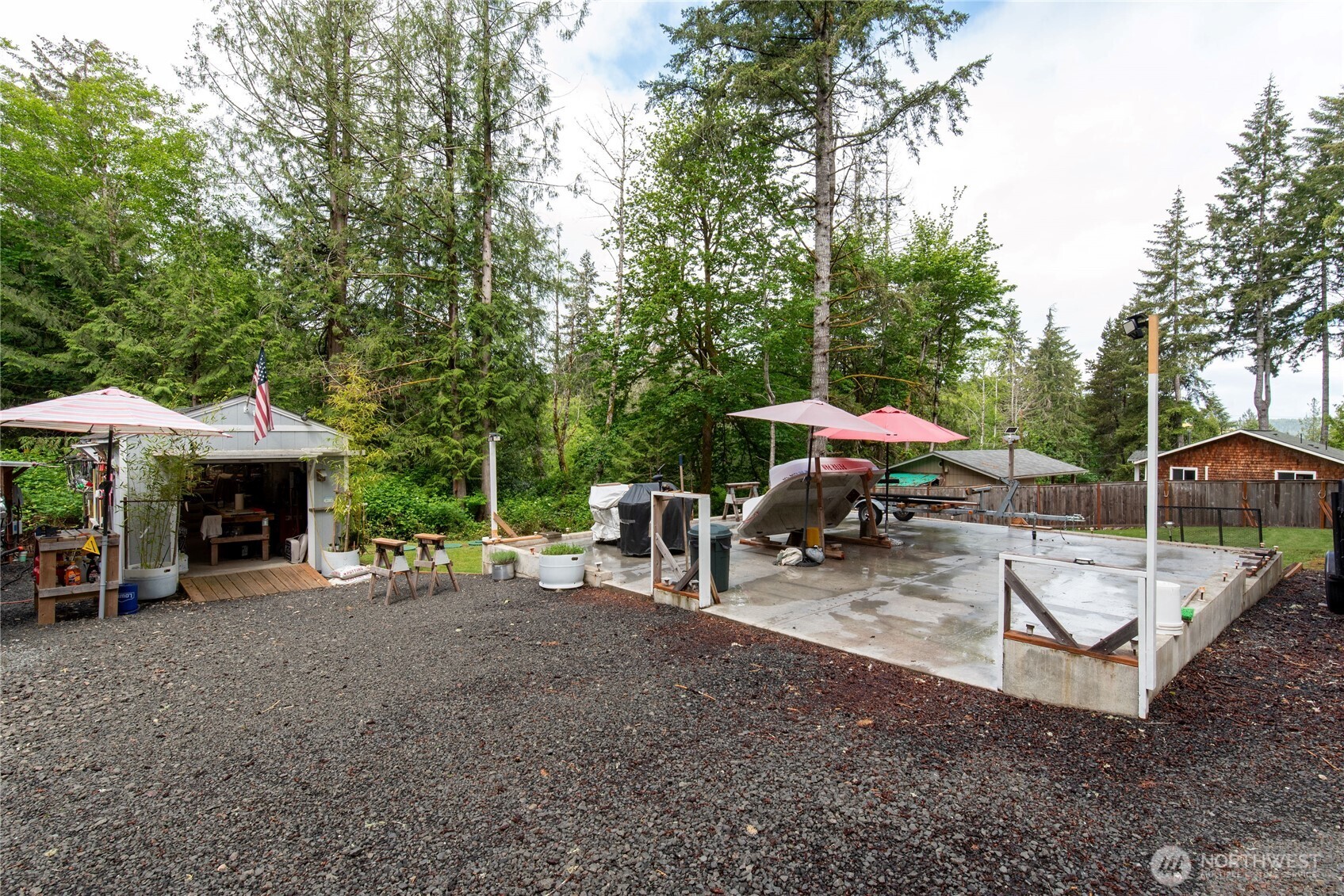 151 East Hillside Drive Belfair, WA 98528 - Photo 10 of 24 a view of a outdoor space with porch and furniture