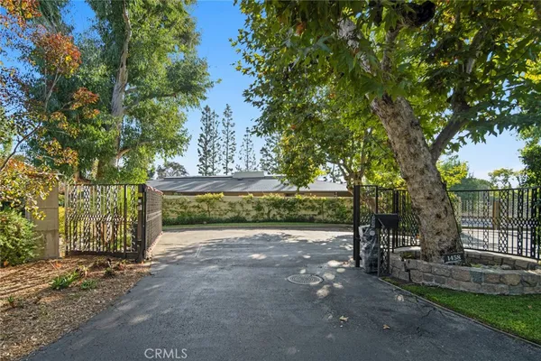a view of backyard with green space