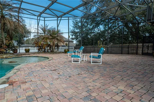 a backyard of a house