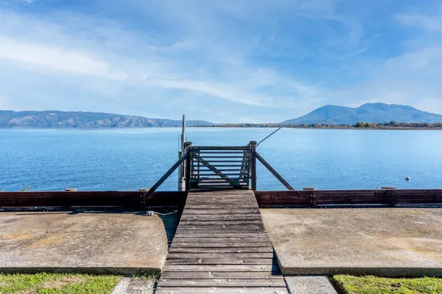 a view of roof and wooden floor