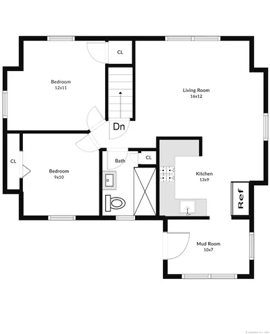 a picture of a wall with a white and white kitchen