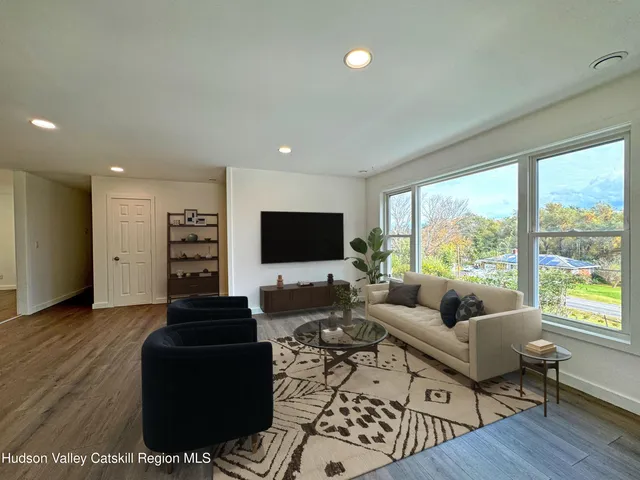 a view of outdoor space with seating area