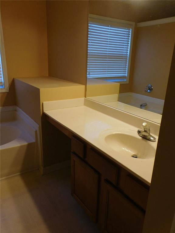 566 Pond Lillies Road Southeast Lawrenceville, GA 30045 - Photo 22 of 45 a bathroom with a sink and a mirror