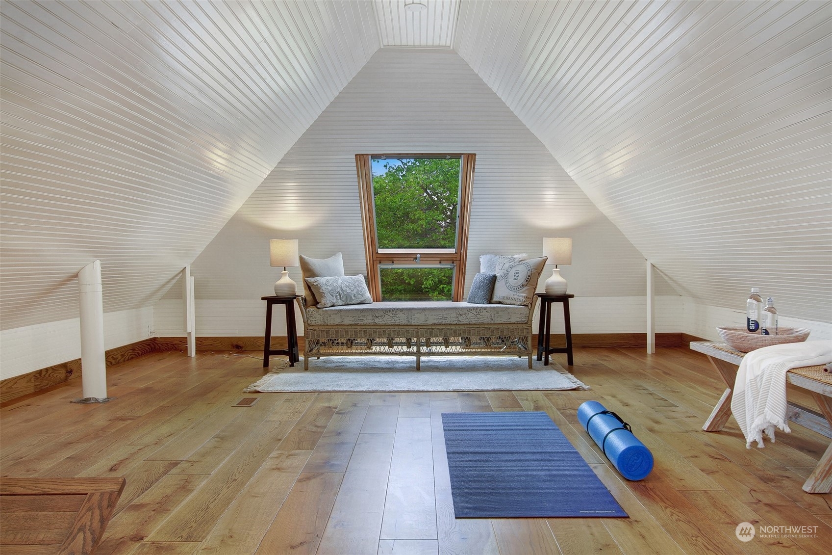 4019 Sunnyside Avenue North Seattle, WA 98103 - Photo 15 of 22 a living room with furniture and a wooden floor