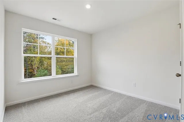 a view of an empty room