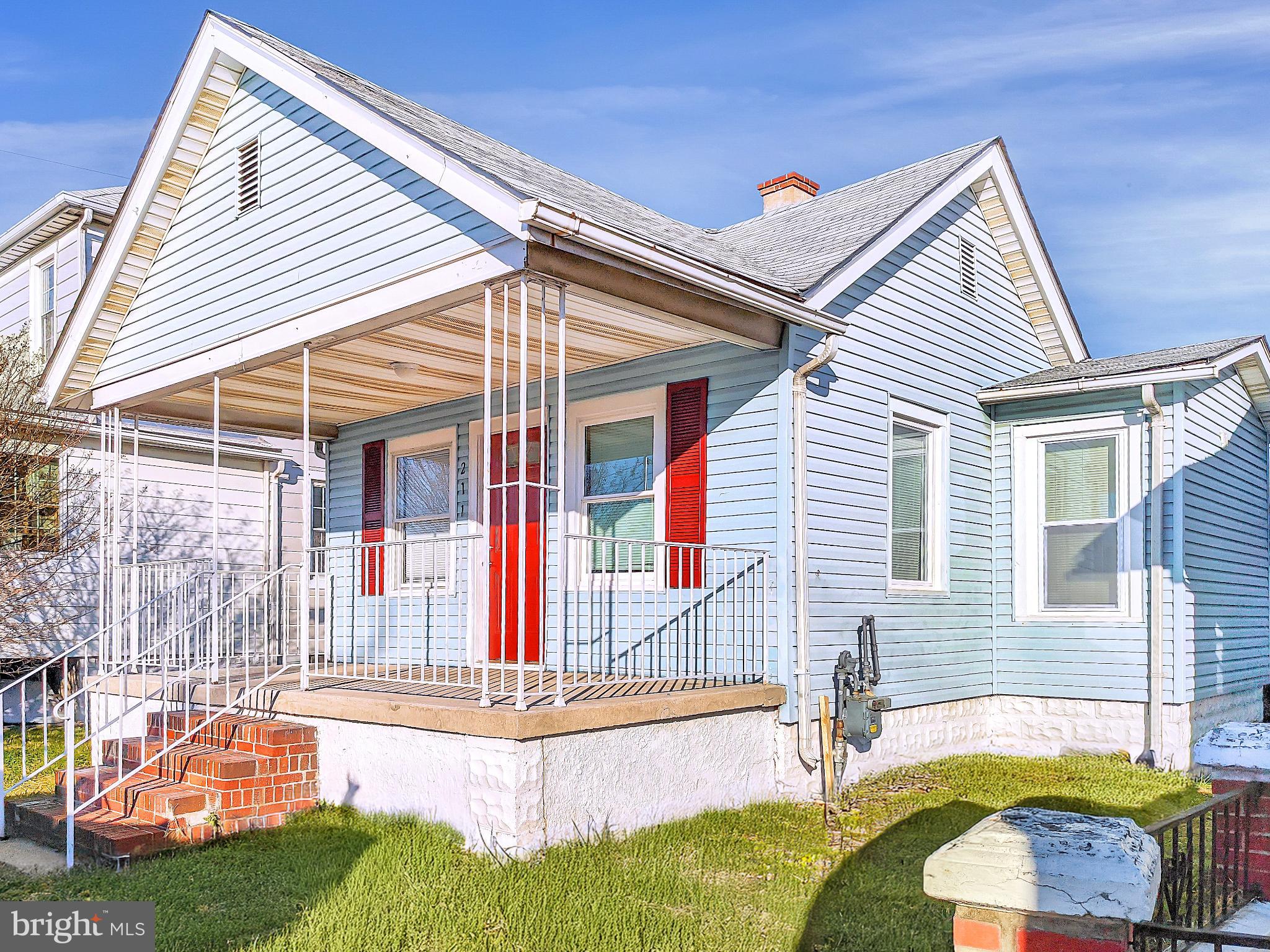 211 Main Street Dundalk, MD 21222 - Photo 3 of 22 Charming blue cottage with red accents.