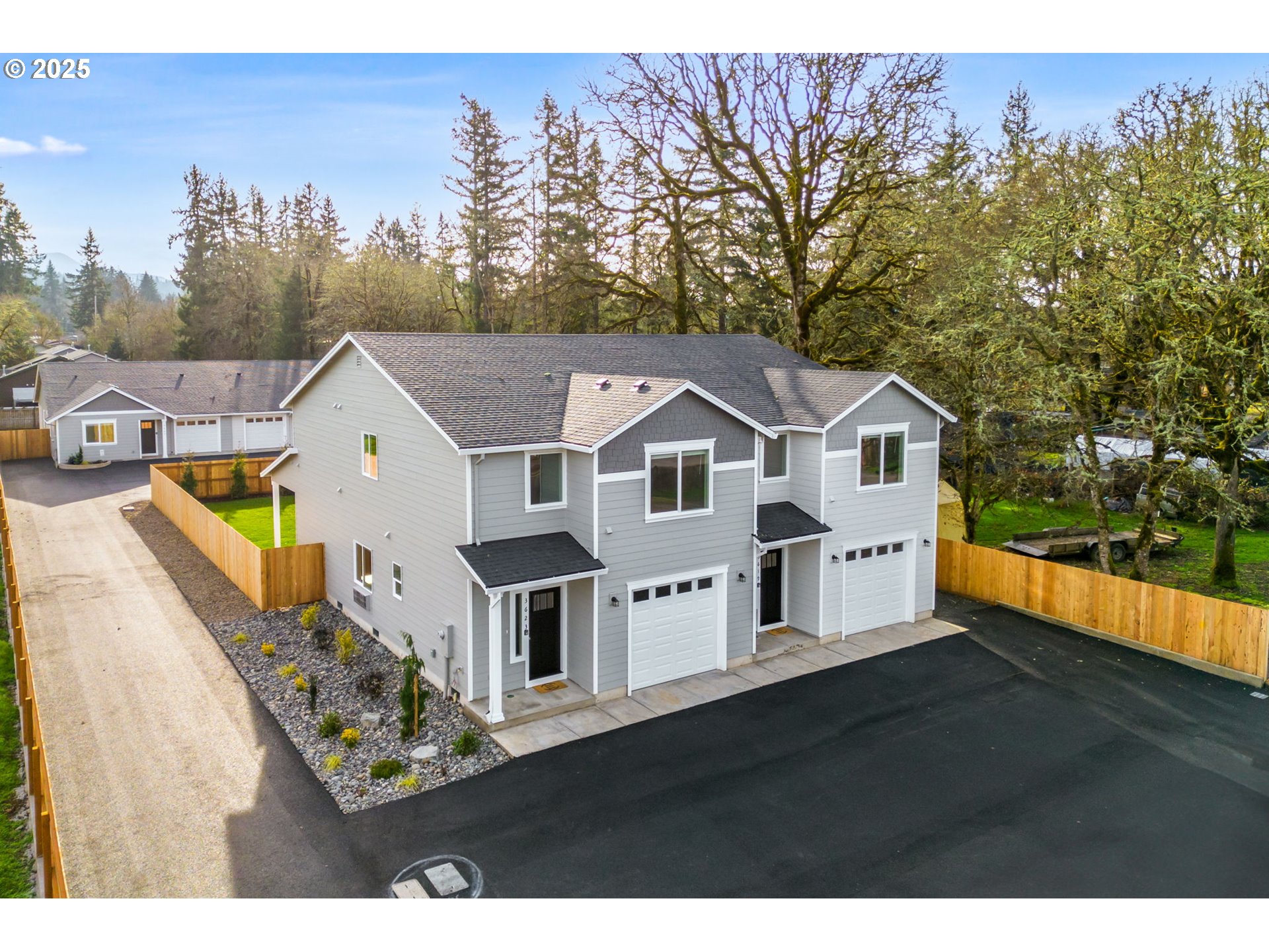 3619 Green River Road Sweet Home, OR 97386 - Photo 26 of 38 a view of a house with a yard from a balcony