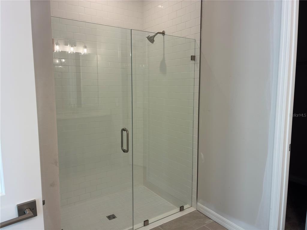 10029 Hidden Hammock Loop Parrish, FL 34221 - Photo 12 of 14 a bathroom with a glass shower door