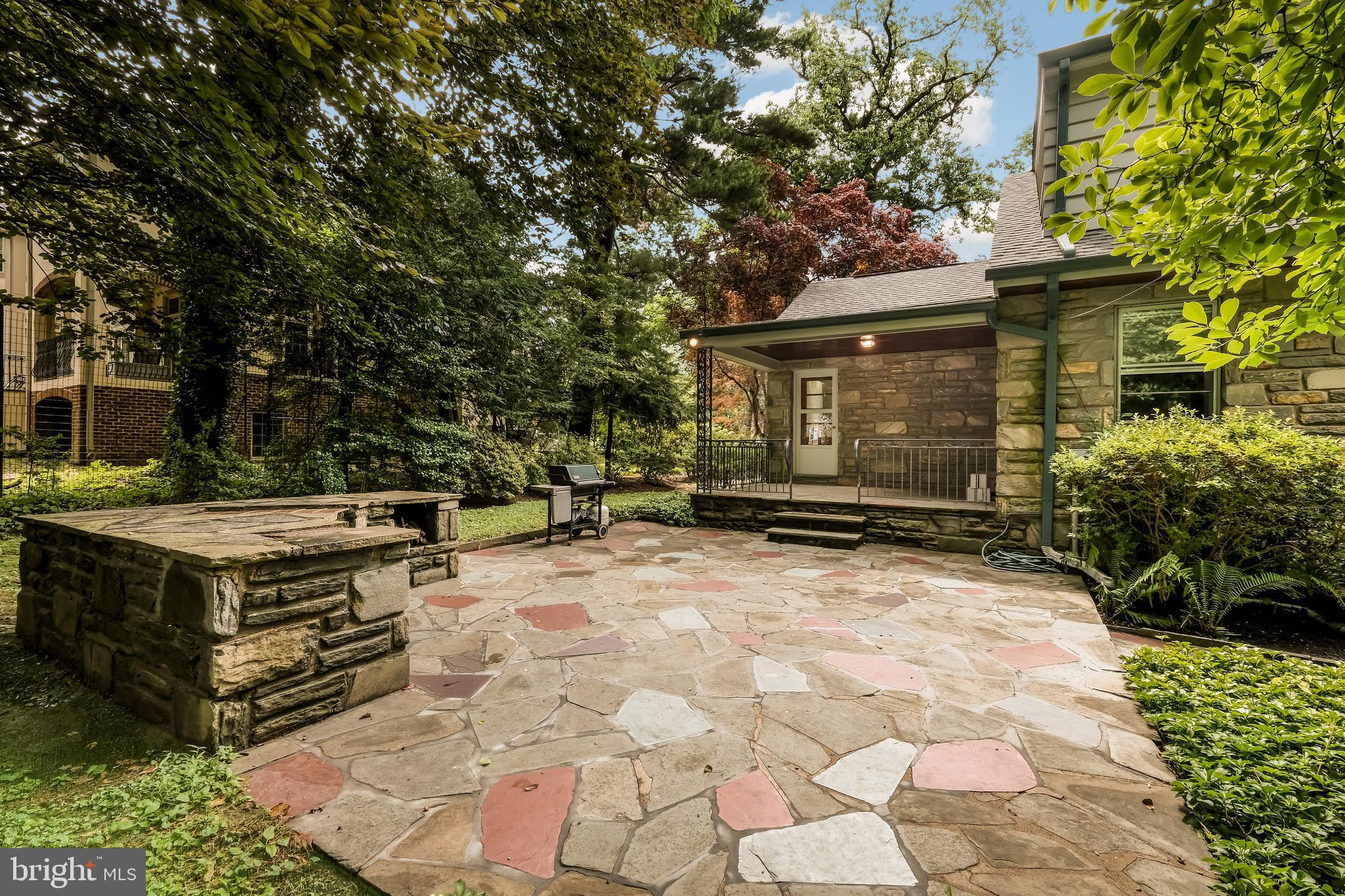 800 Chauncey Road Penn Valley, PA 19072 - Photo 33 of 35 Back patio, built-in BBQ and Porch