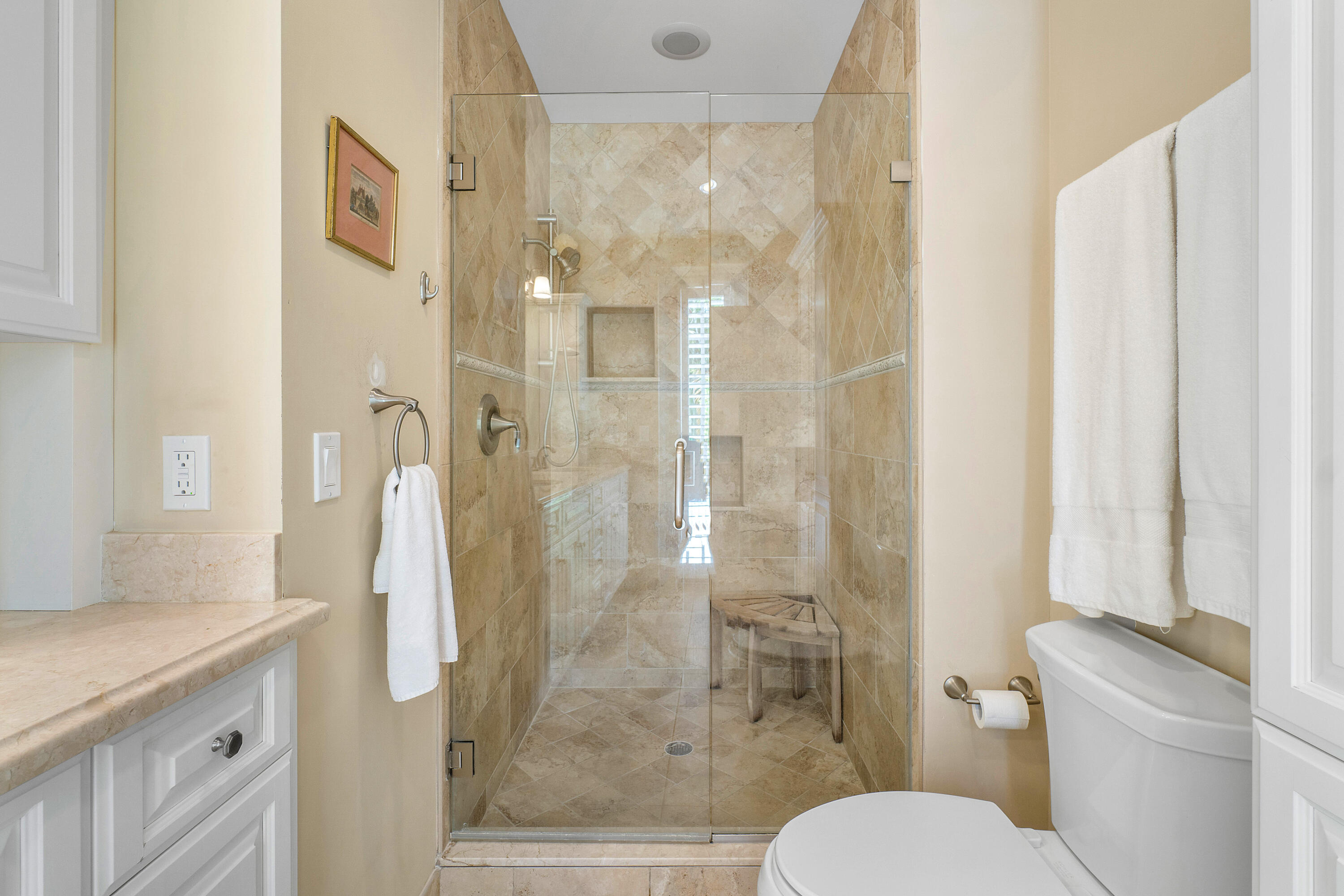 230 Plantation Road Palm Beach, FL 33480 - Photo 19 of 30 a bathroom with a shower and toilet
