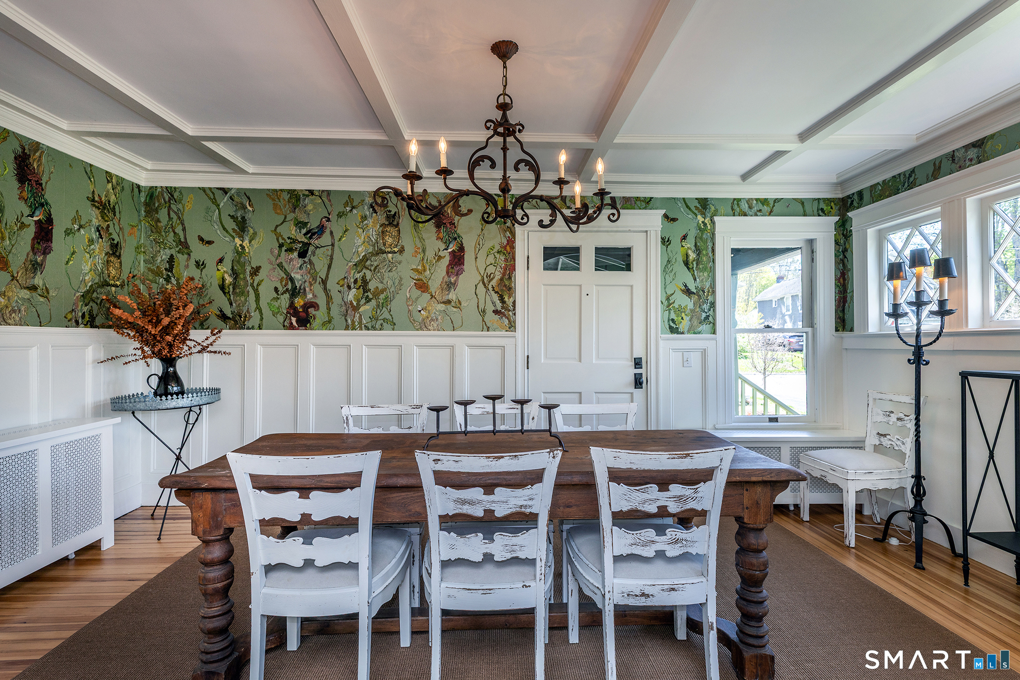 35 Maple Avenue Norfolk, CT 06058 - Photo 12 of 40 a dining room with furniture a chandelier and window