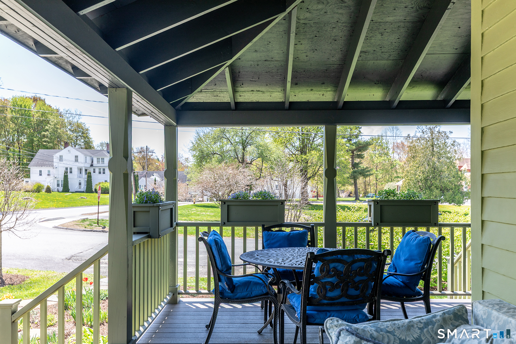 35 Maple Avenue Norfolk, CT 06058 - Photo 36 of 40 a view of a porch with furniture and wooden floor
