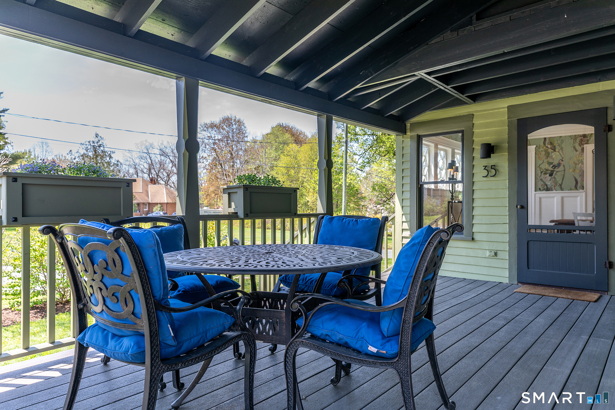 35 Maple Avenue Norfolk, CT 06058 - Photo 5 of 40 a view of a dining room with furniture window and wooden floor