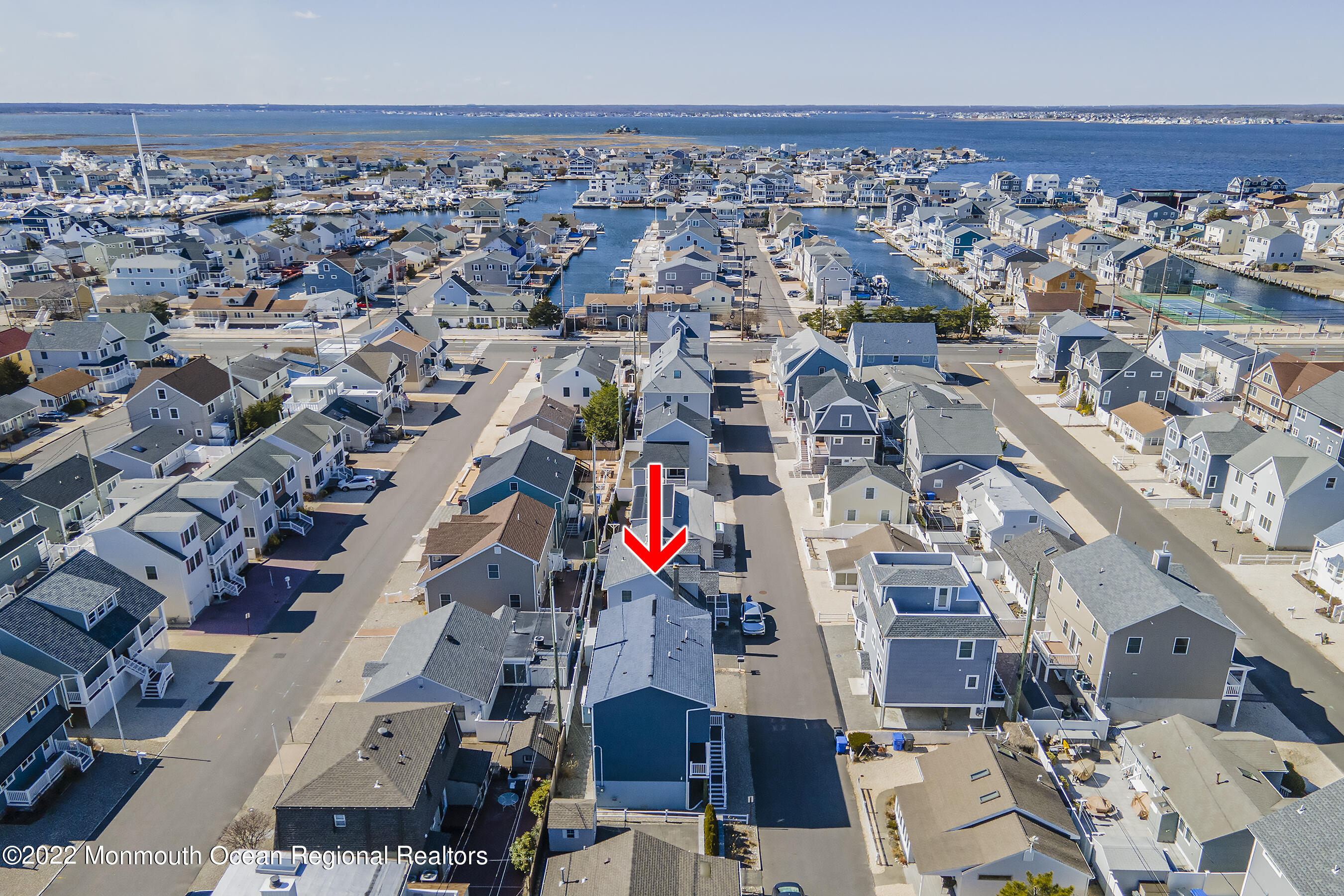 113 West Colony Road Lavallette, NJ 08735 - Photo 27 of 29 SideAerialARROW
