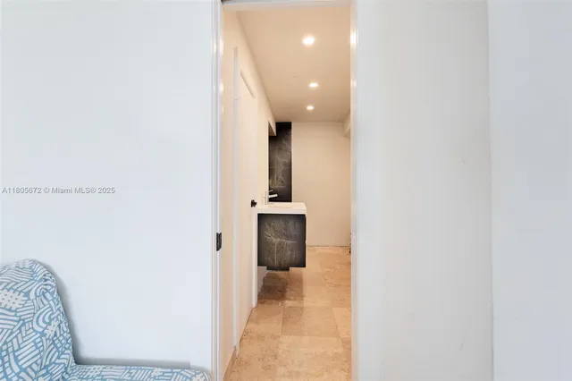 an aerial view of multiple building