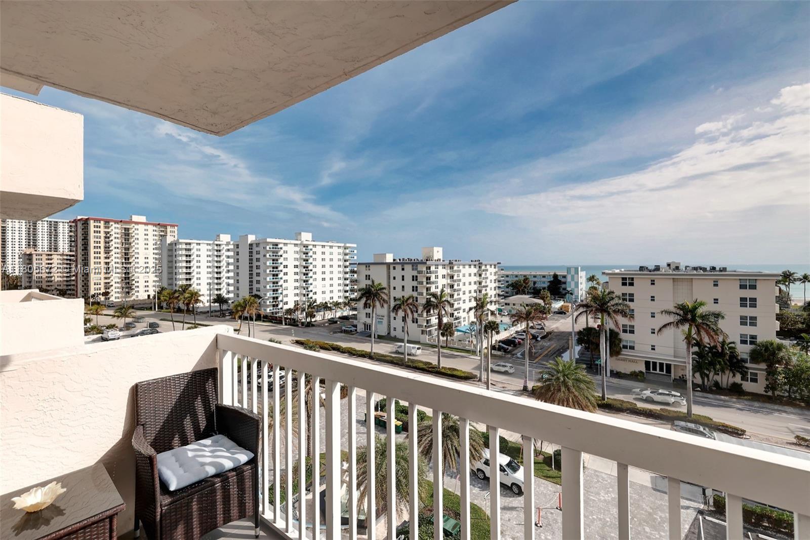 1500 South Ocean Drive, Unit 7J Hollywood, FL 33019 - Photo 35 of 54 a city view from a balcony