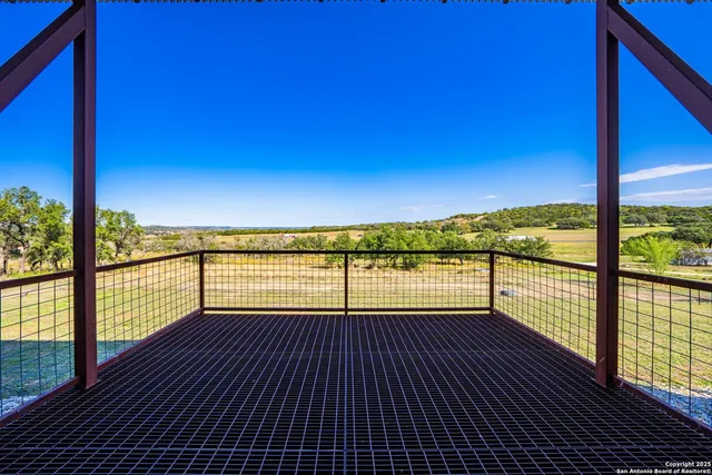 a view of ocean from a balcony