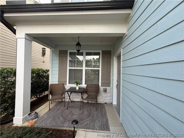 a house view with a seating space