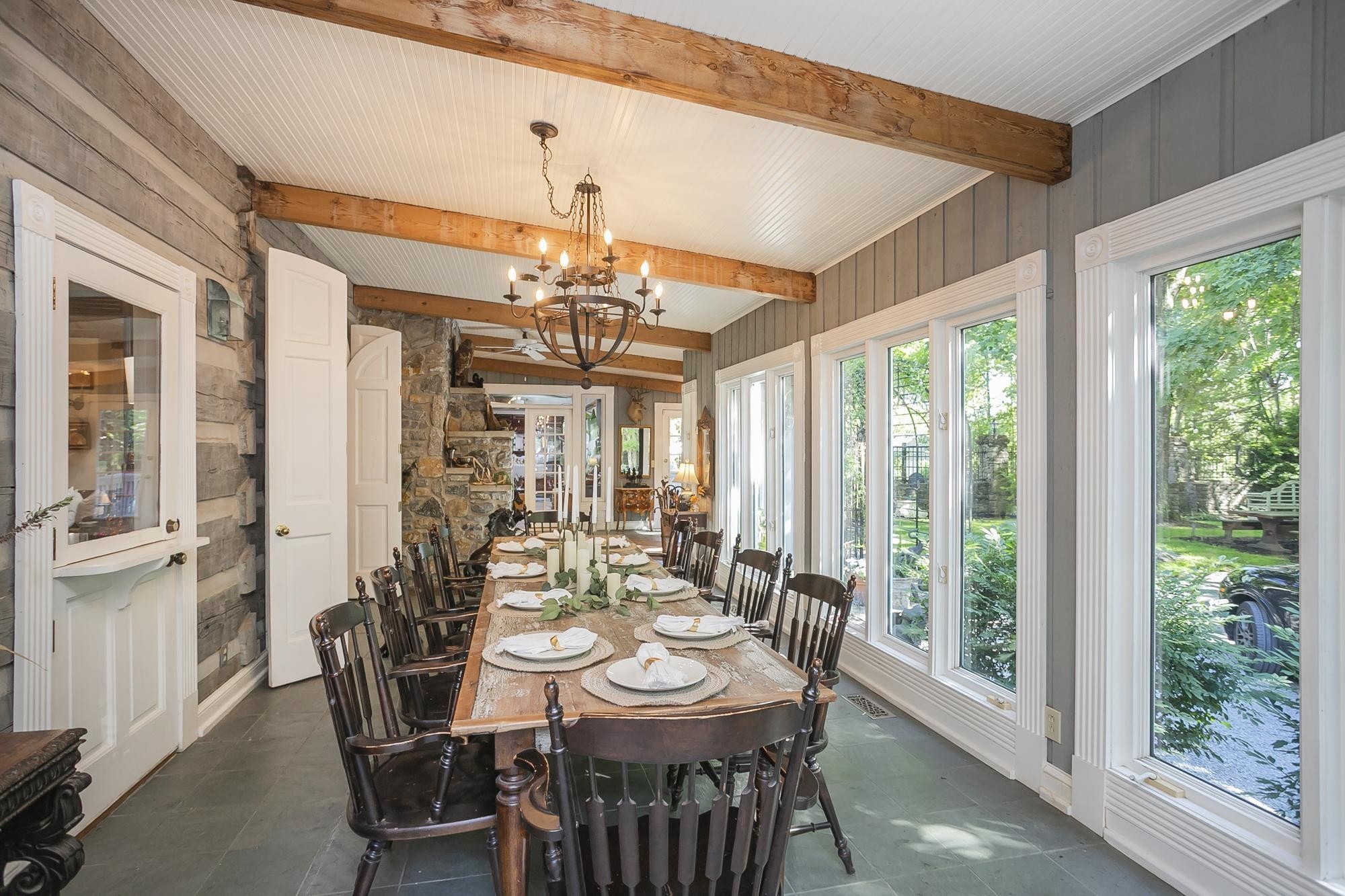 1105 Mt Pleasant Road Kingston Springs, TN 37082 - Photo 26 of 97 a view of a dining room with furniture window and outside view