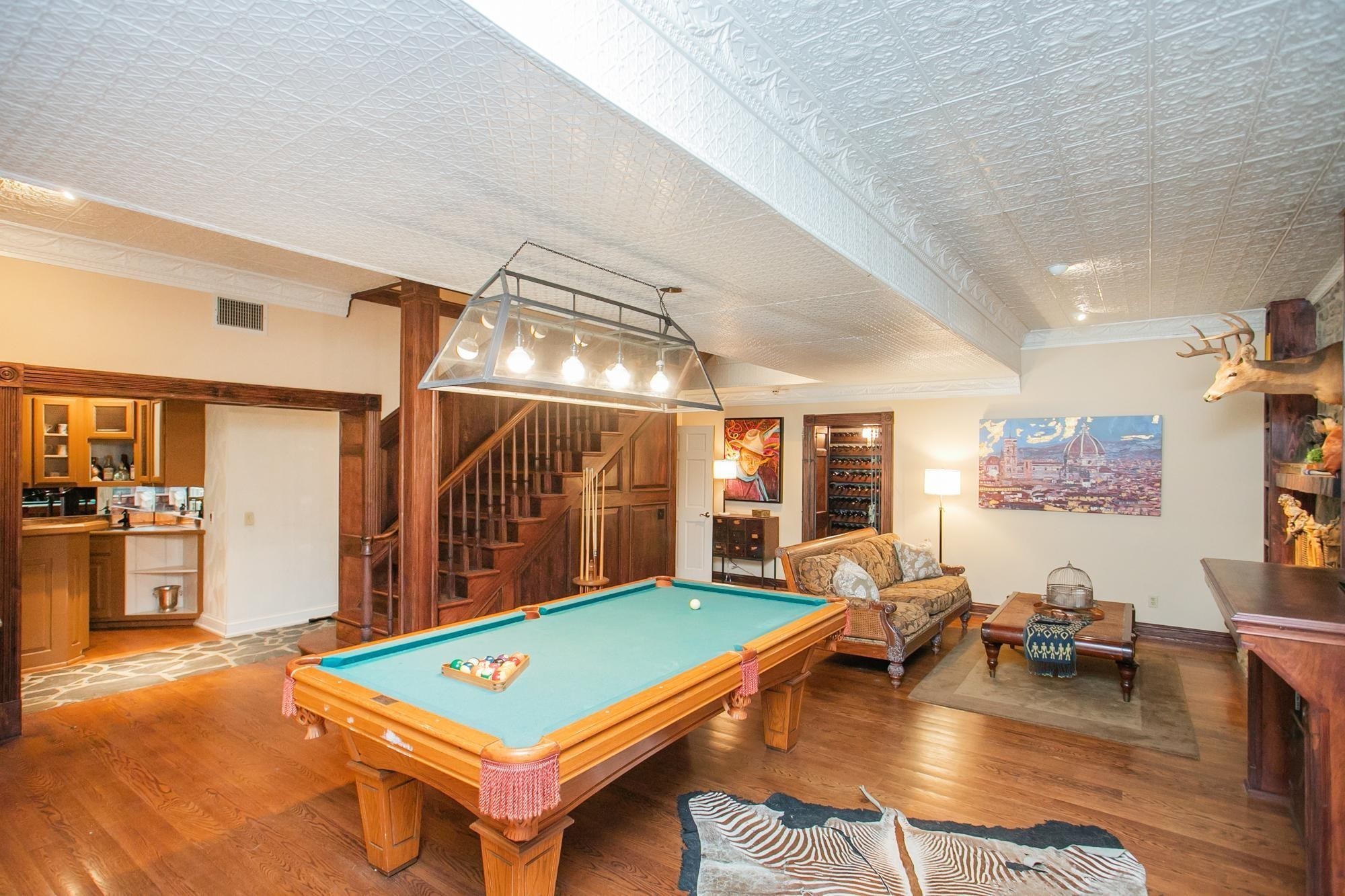 1105 Mt Pleasant Road Kingston Springs, TN 37082 - Photo 60 of 97 a living room with furniture pool table and a large window