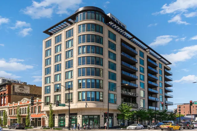 a front view of a building