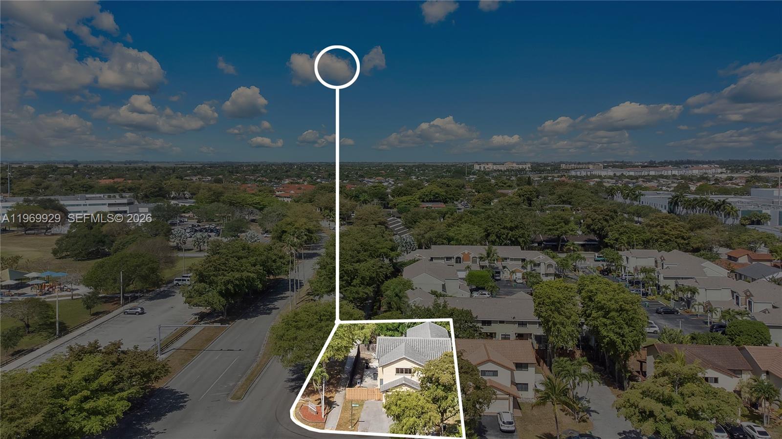 9646 Southwest 151st Avenue, Unit 1 Miami, FL 33196 - Photo 26 of 26 a view of a city