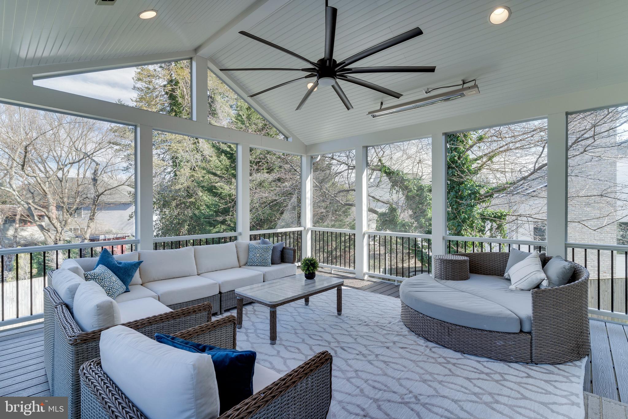 5813 Ipswich Road Bethesda, MD 20814 - Photo 38 of 51 Fabulous screened-deck w heaters