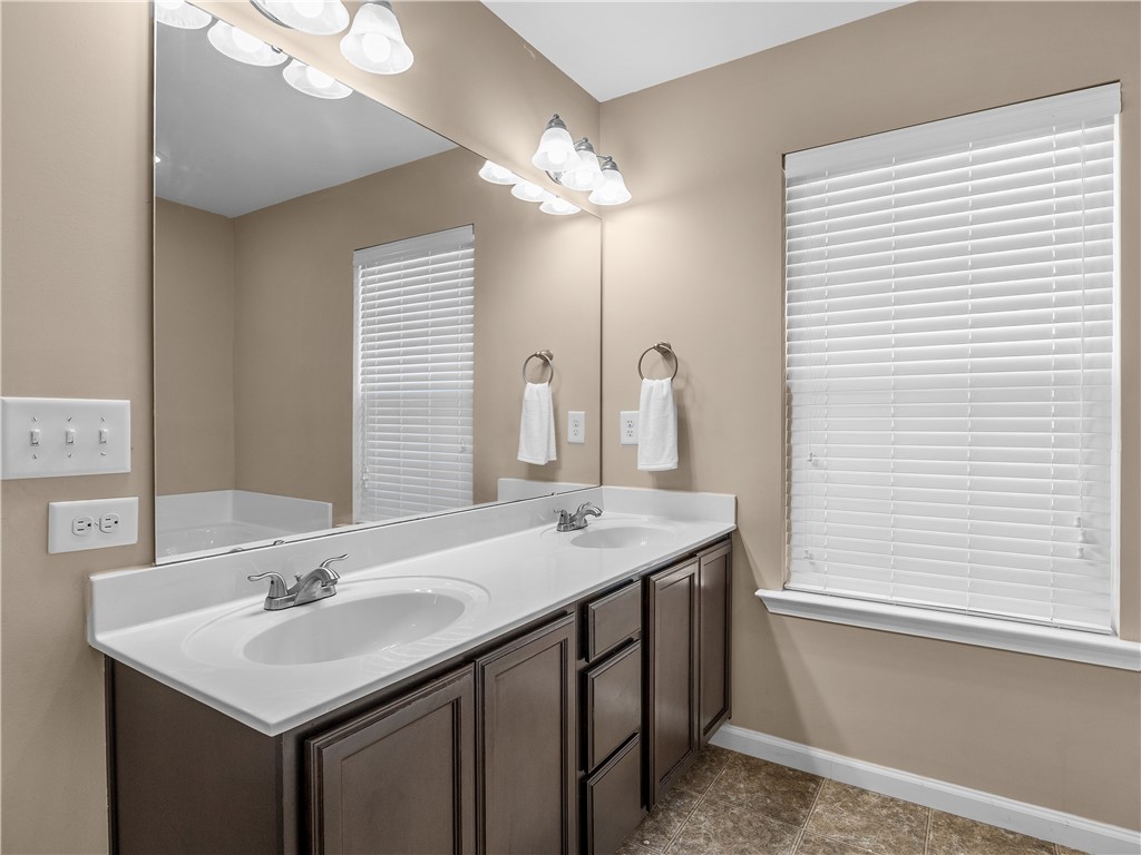 2520 Linmar Circle Anderson, SC 29621 - Photo 25 of 50 Double vanity with contemporary fixtures, ideal for shared morning routines.