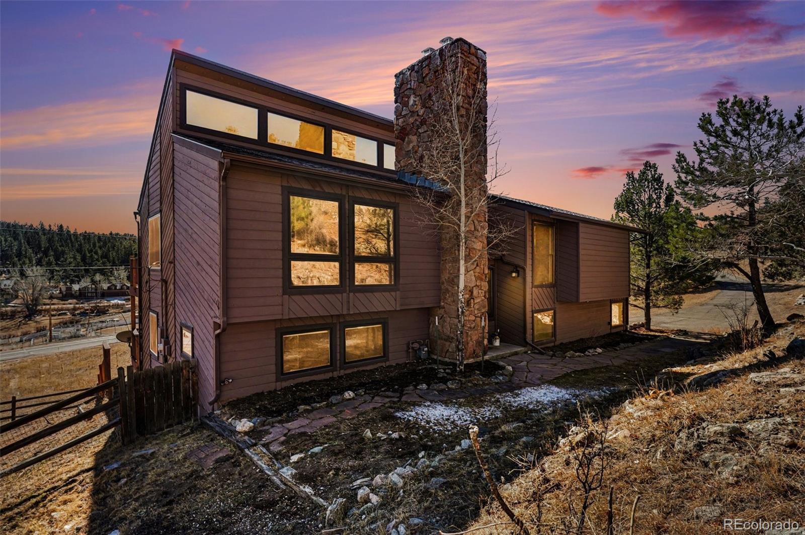 a front view of a house