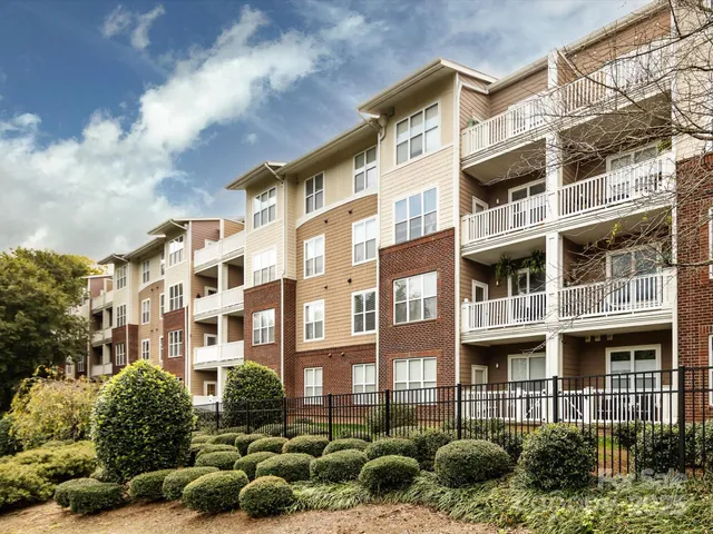 a front view of a building