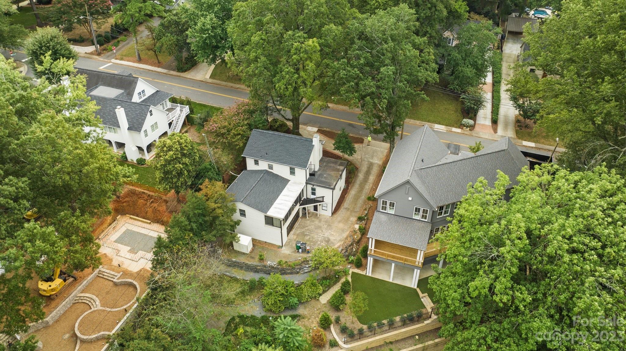 312 Brandywine Road Charlotte, NC 28209 - Photo 29 of 31 an aerial view of house with yard