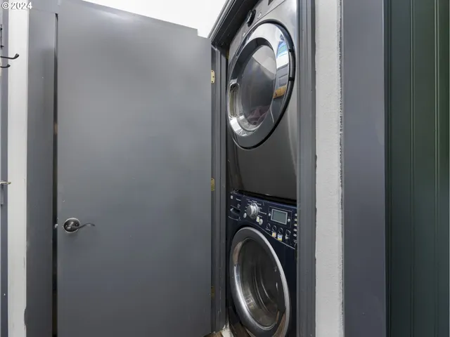 a view of a yard with large trees