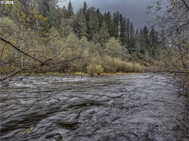 a view of a room with lots of wooden furniture